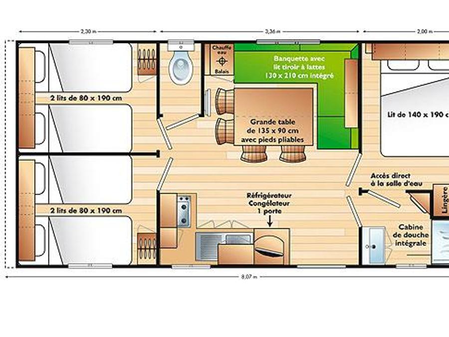 Mobilhome 6 personnes - SUPER TITANIA 2