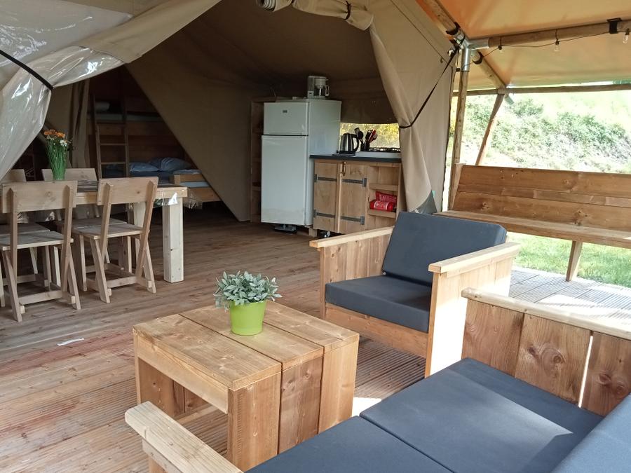 Tente en toile et en bois 5 personnes - TENTE SAFARI COLORADO 8