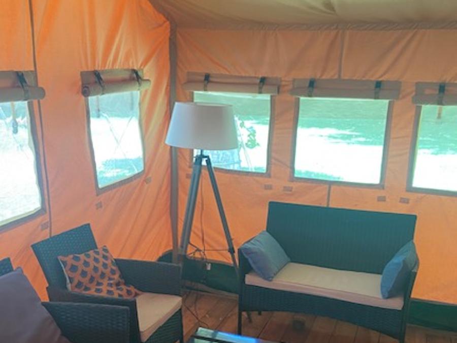 Tente en toile et en bois 7 personnes - SAFARI LODGE 1