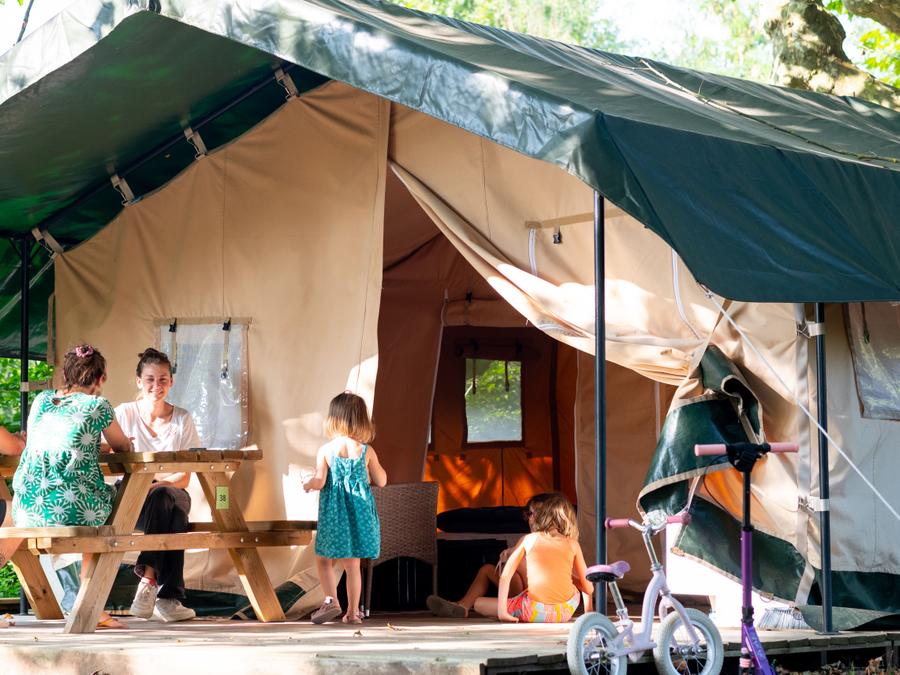 Tente en toile et en bois 6 personnes - SAFARI LODGE 0
