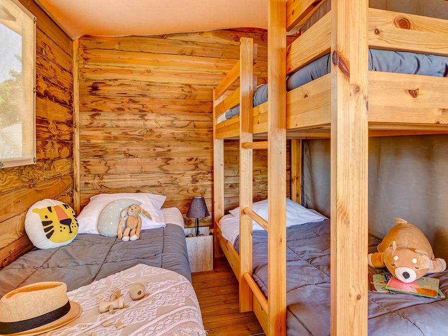 Lodge 4 personnes - Lodge PREMIUM - 2 chambres - sans sanitaires 4