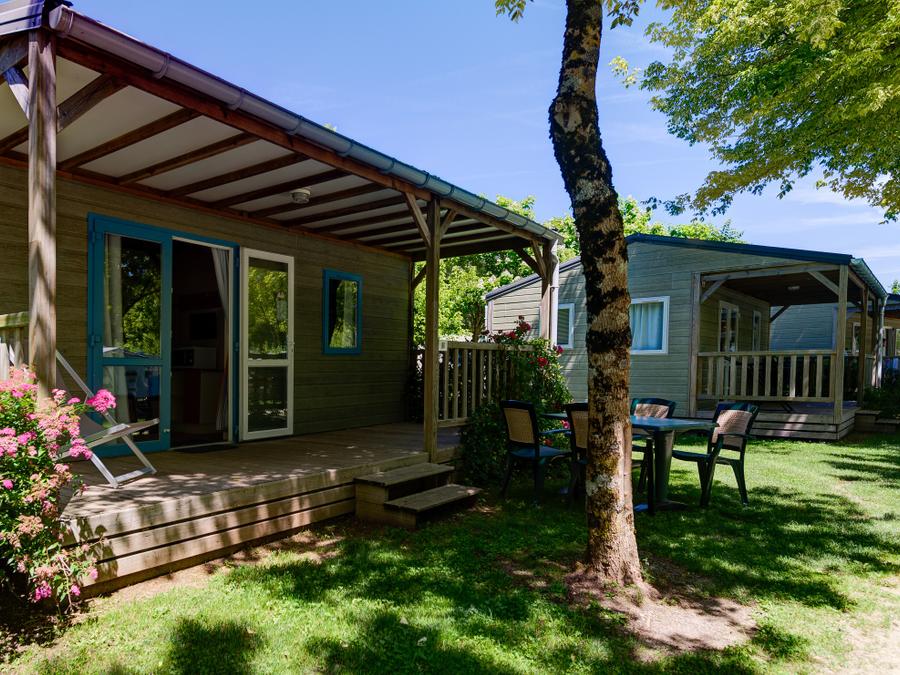 Chalet 5 personnes - CONFORT 36 m² (2 chambres) dont terrasse couverte 12m² 0