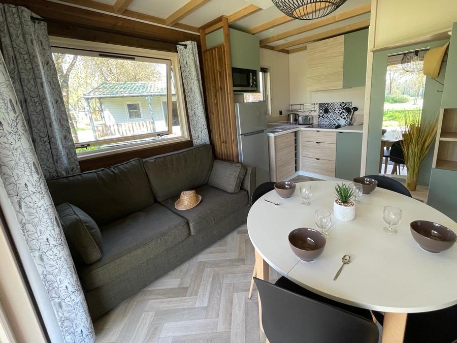 Chalet 4 personnes - PREMIUM 39m² (2 chambres) dont terrasse couverte + TV 6