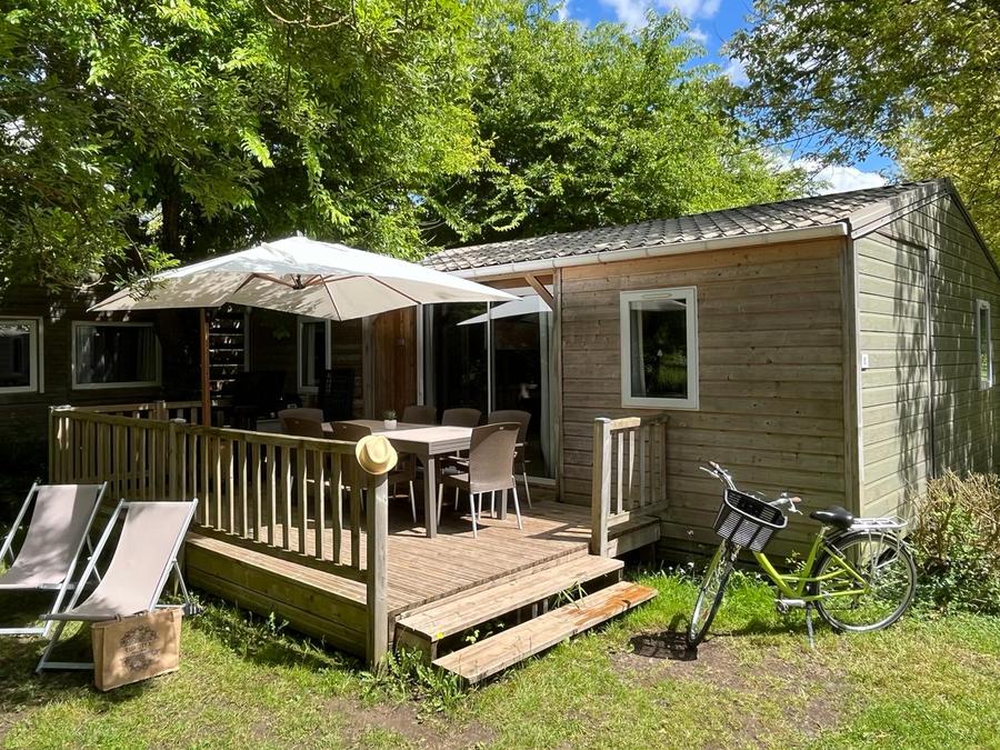Chalet 7 personnes - PREMIUM 50m² (3 chambres) + terrasse + TV + LV + Plancha + Climatisation 0