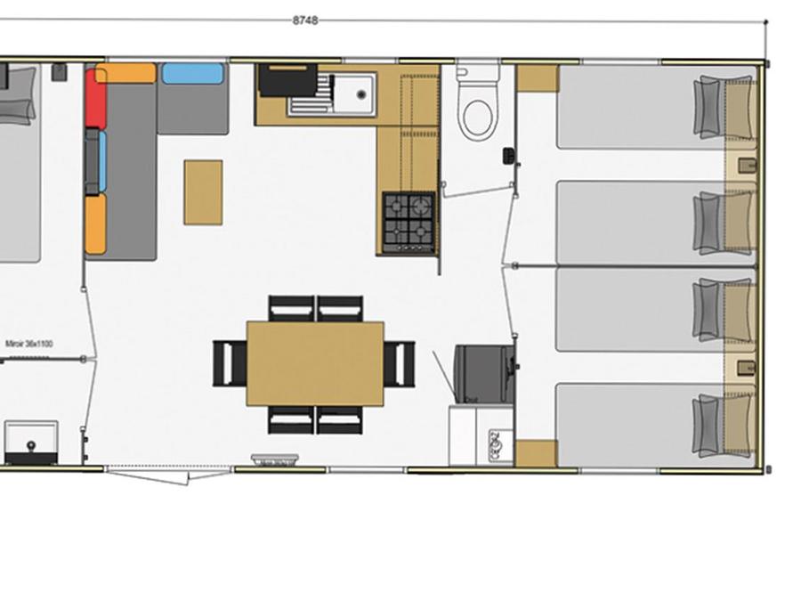 Mobilhome 6 personnes - Mobil-home Standard 33m² 3 chambres 6 pers 5