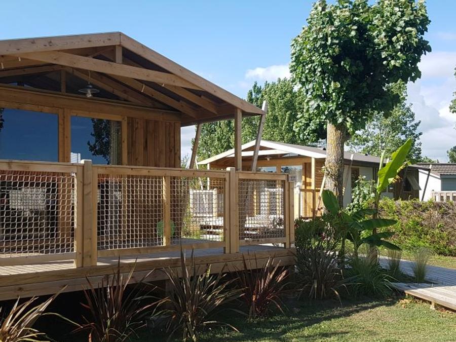 Lodge 4 personnes - Cabane lodge Sweet Flower Confort + 32m² 2 chambres 4 pers 0