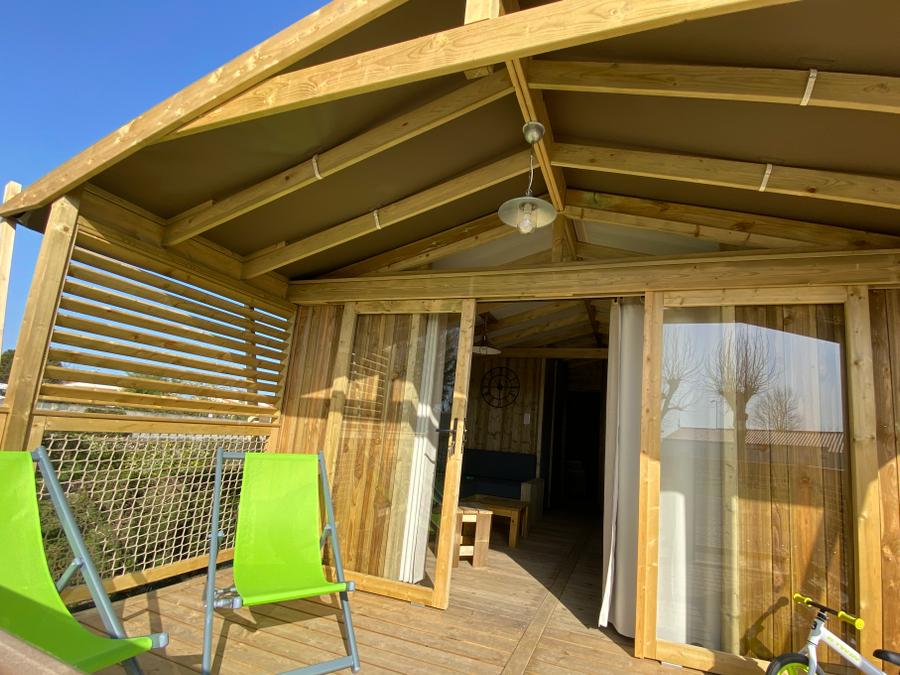 Lodge 4 personnes - Cabane lodge Sweet Flower Confort + 32m² 2 chambres 4 pers 4