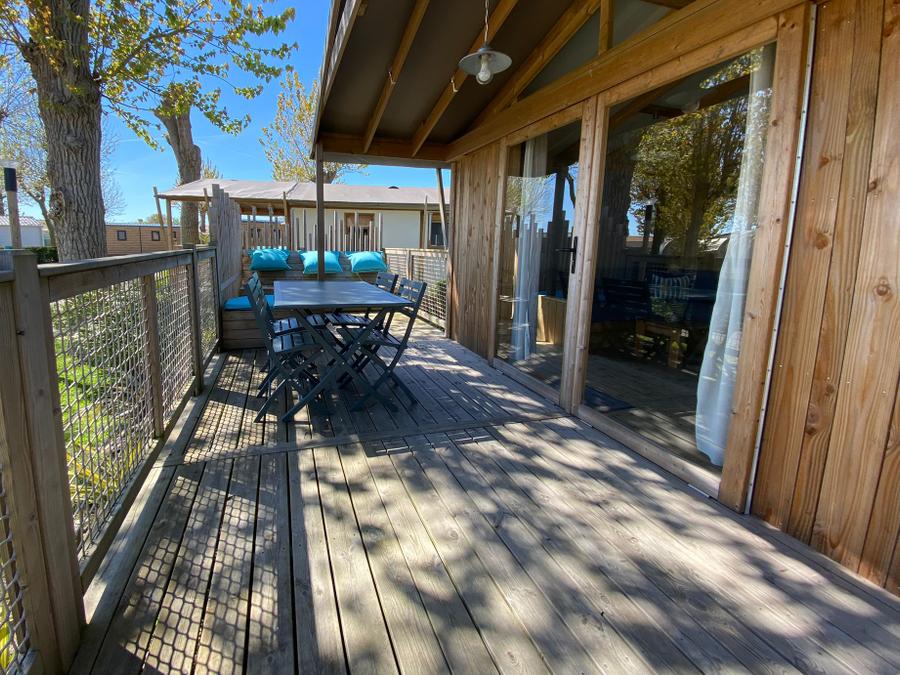Lodge 4 personnes - Cabane lodge Sweet Flower Confort + 32m² 2 chambres 4 pers 15