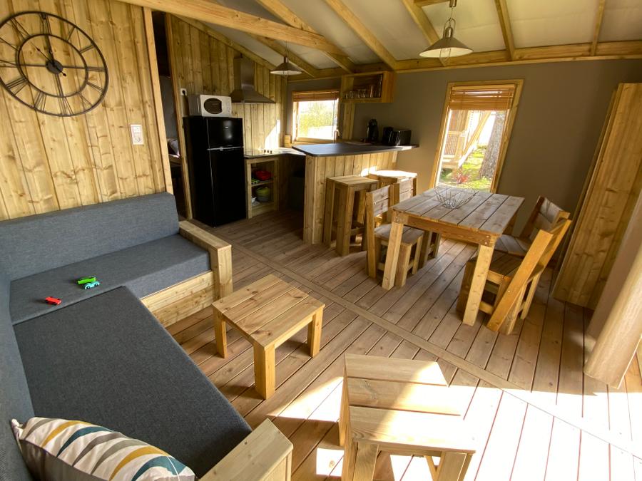 Lodge 4 personnes - Cabane lodge Sweet Flower Confort + 32m² 2 chambres 4 pers 5