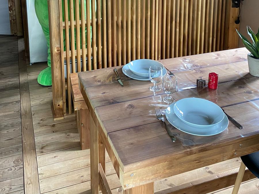 Lodge 4 personnes - Cabane lodge Sweet Flower Confort + 32m² 2 chambres 4 pers 14