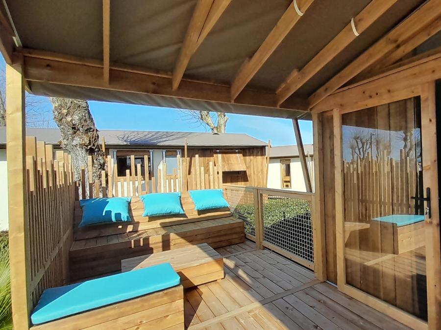 Lodge 4 personnes - Cabane lodge Sweet Flower Confort + 32m² 2 chambres 4 pers 11
