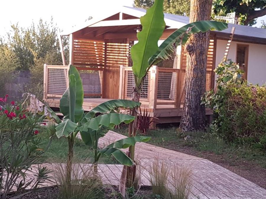 Lodge 4 personnes - Cabane lodge Sweet Flower Confort + 32m² 2 chambres 4 pers 2