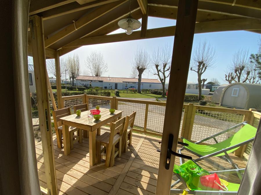 Lodge 4 personnes - Cabane lodge Sweet Flower Confort + 32m² 2 chambres 4 pers 1