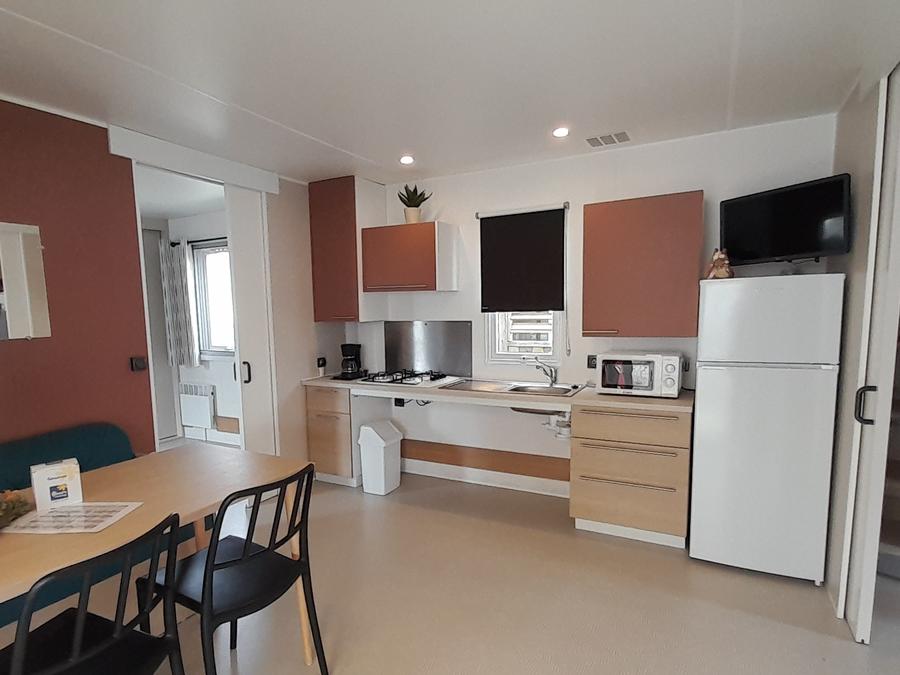 Mobilhome 4 personnes - Mobil-home Confort 34m² + TV + CLIM 2 chambres - PMR 4 pers 5