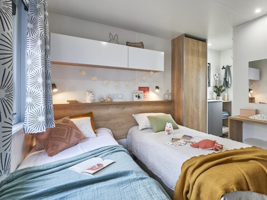 Mobilhome 4 personnes - Mobil-home Premium 2 chambres 32m² - 2 salles de bain + TV 4 pers 3