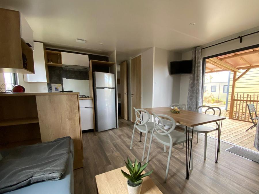 Mobilhome 6 personnes - Mobil-home Premium 3 chambres 37m² - 2 salles de bain + TV 6 pers 12
