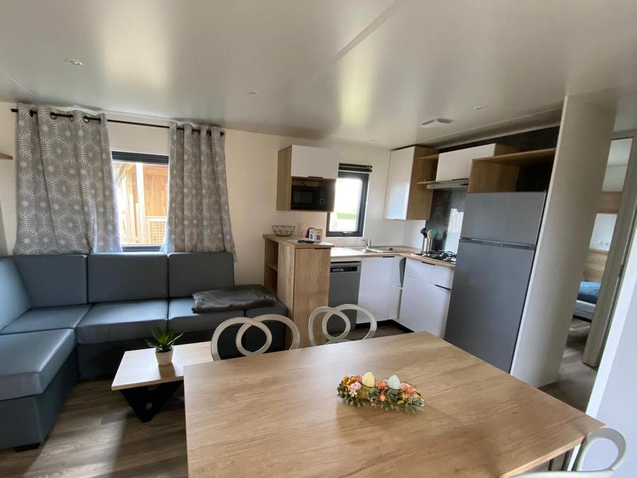 Mobilhome 6 personnes - Mobil-home Premium 3 chambres 37m² - 2 salles de bain + TV 6 pers 11