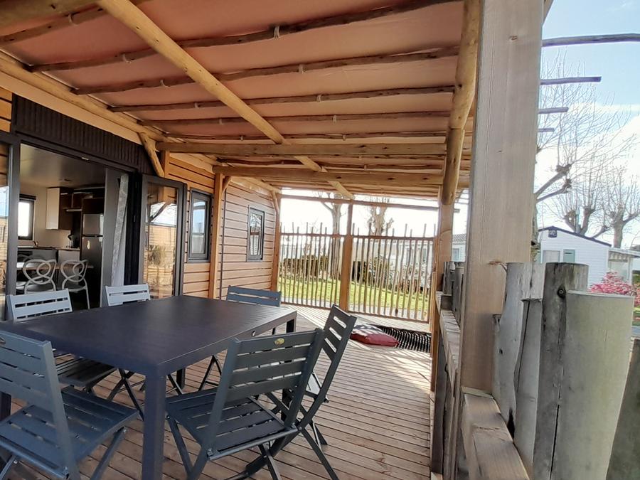 Mobilhome 6 personnes - Mobil-home Premium 3 chambres 37m² - 2 salles de bain + TV 6 pers 8