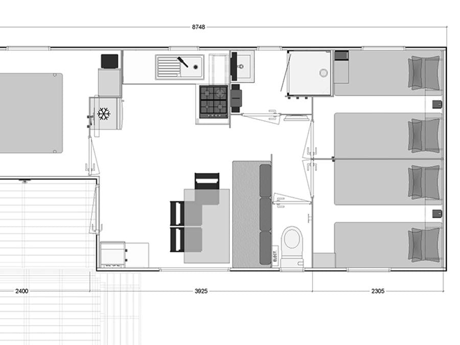 Chalet 6 personnes - Chalet Premium 3CH 6 pers 7