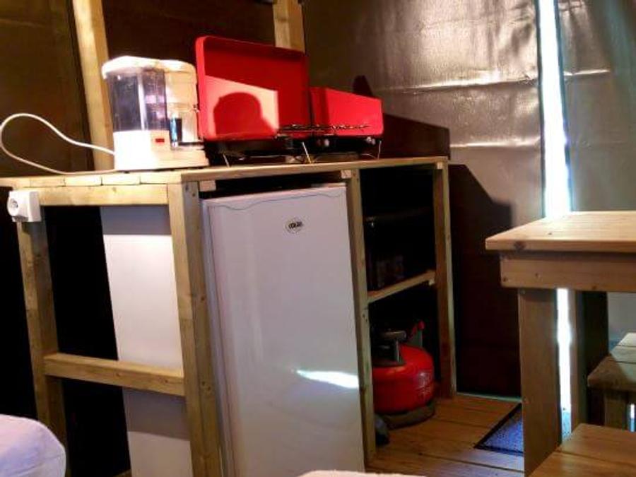 Tente en toile et en bois 2 personnes - Lodg'Yssée 1 chambre 7 m² 2 pers 3