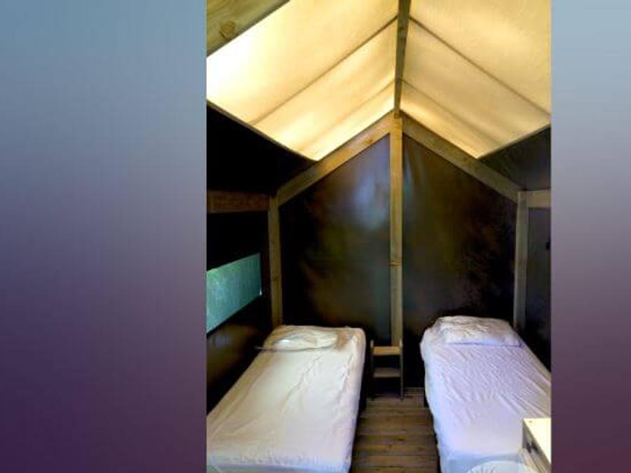 Tente en toile et en bois 2 personnes - Lodg'Yssée 1 chambre 7 m² 2 pers 2