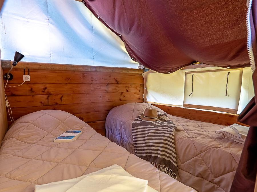Tente en toile et en bois 6 personnes - Trappeur 3 chambres 5