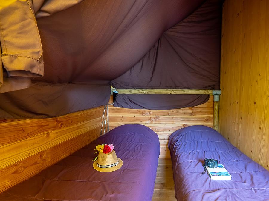 Tente en toile et en bois 4 personnes - Canadienne 2 chambres 7