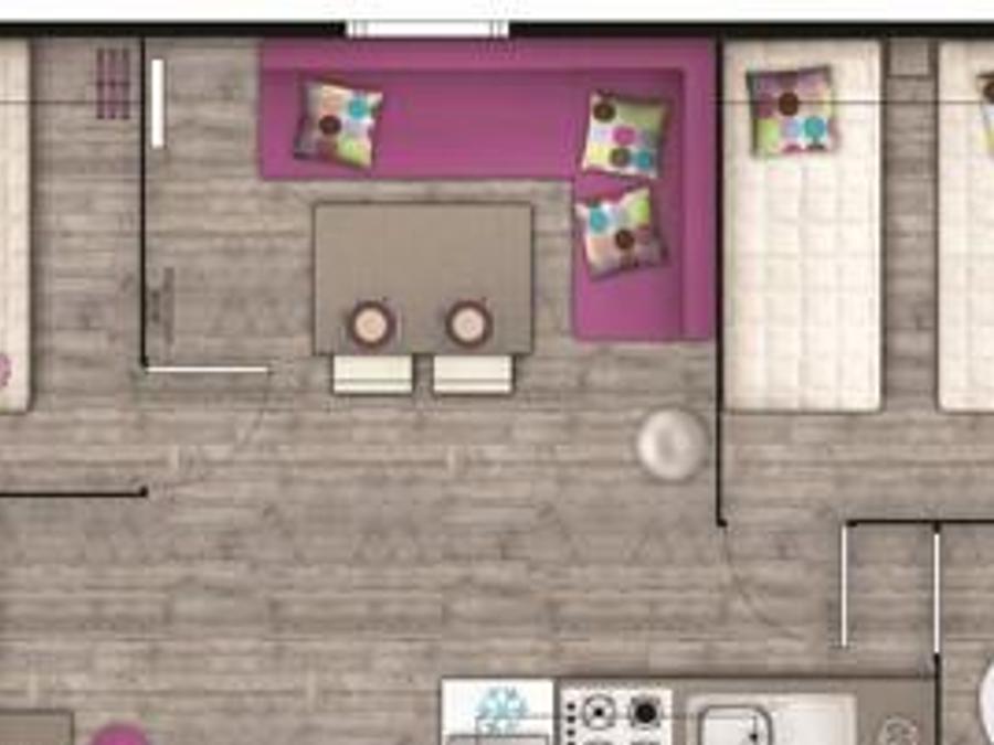 Mobilhome 4 personnes - ECO - 2 chambres 4