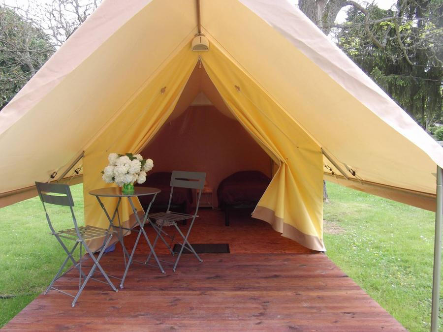 Tente en toile et en bois 2 personnes - Canada Treck Lit double 2