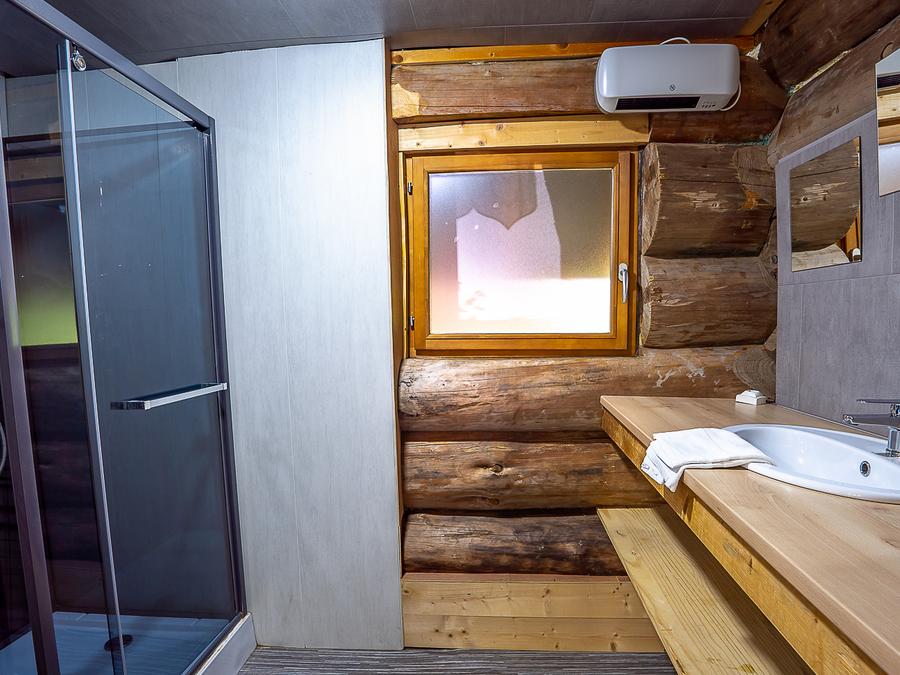 Chalet 5 personnes - Chalet en rondins Petit 5 pers 9