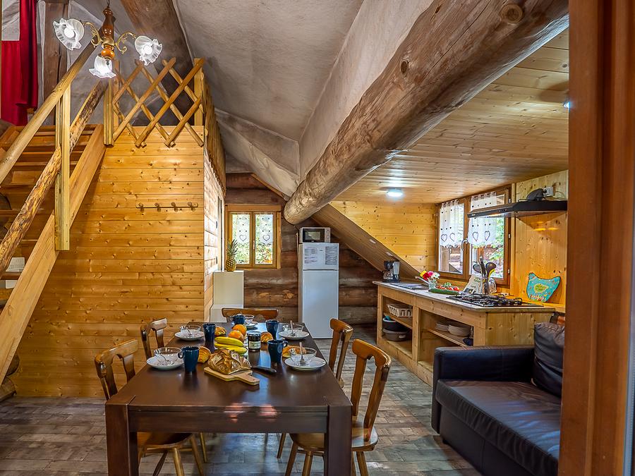 Chalet 5 personnes - Chalet en rondins Petit 5 pers 8