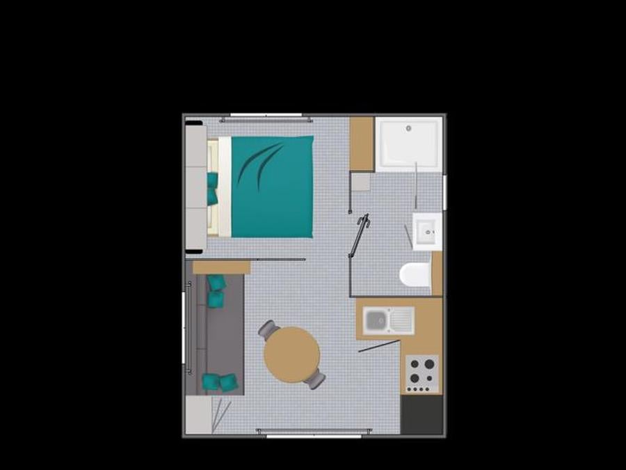 Mobilhome 2 personnes - 1 chambre 3