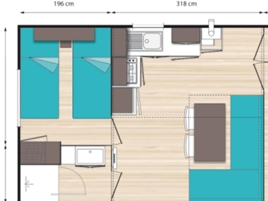 Mobilhome 5 personnes - DRENEC 9