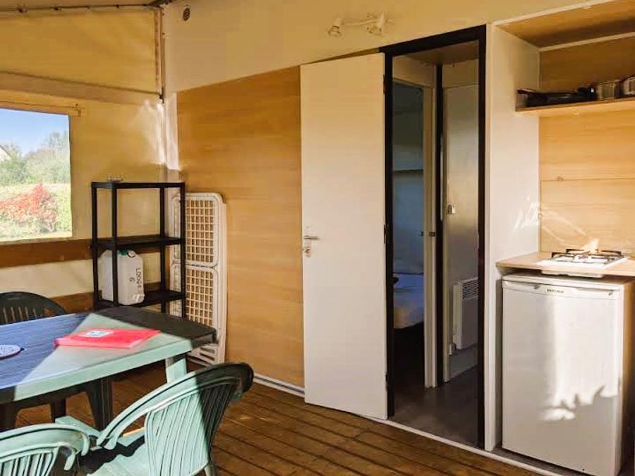 Tente en toile et en bois 4 personnes - LODGE (sans sanitaires) 3
