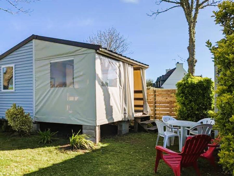 Tente en toile et en bois 4 personnes - LODGE (sans sanitaires) 0