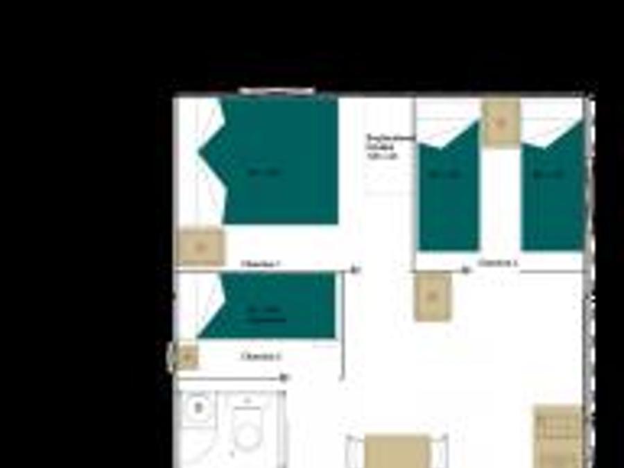 Tente en toile et en bois 6 personnes - LODGE GRAND CONFORT TIBYDI 7