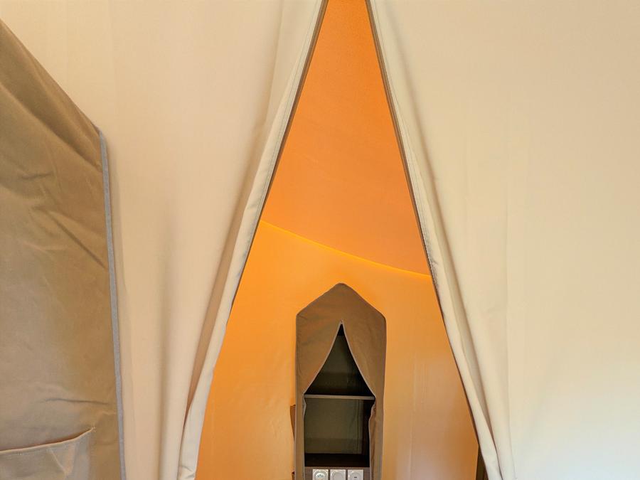 Tente en toile et en bois 6 personnes - LODGE GRAND CONFORT TIBYDI 3