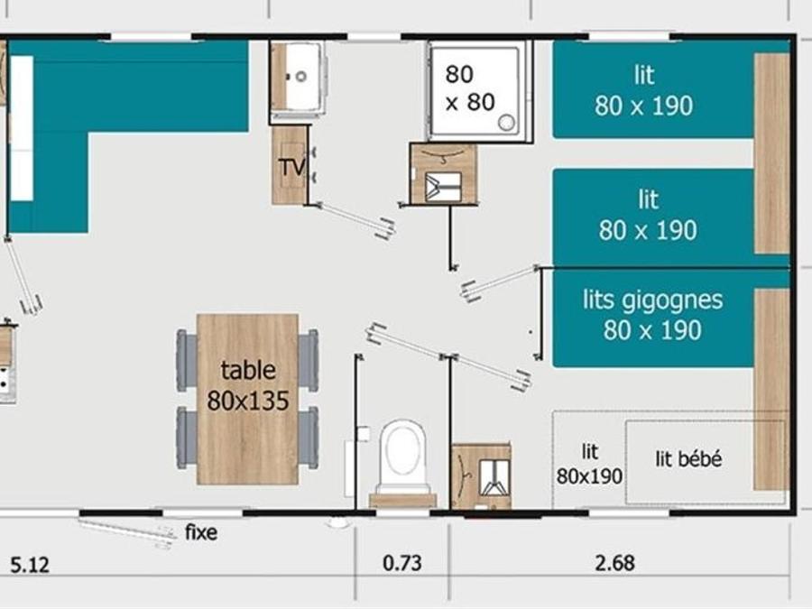 Mobilhome 6 personnes - Lodge 87 4