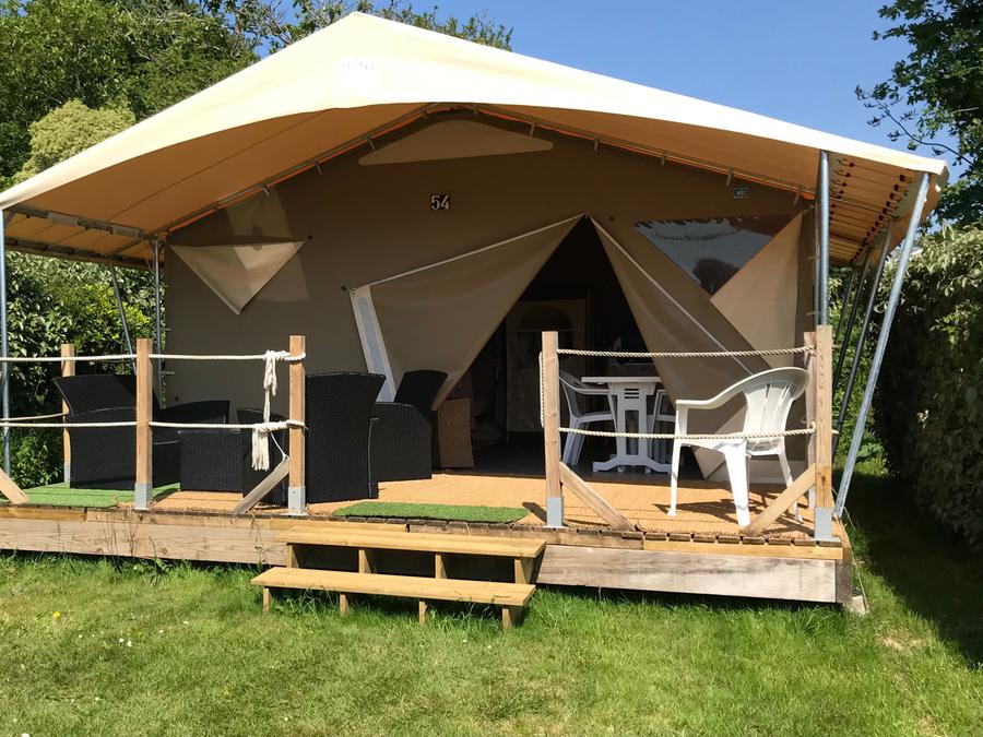 Tente en toile et en bois 5 personnes - Tente Lodge Standard - 2 Chambres 0