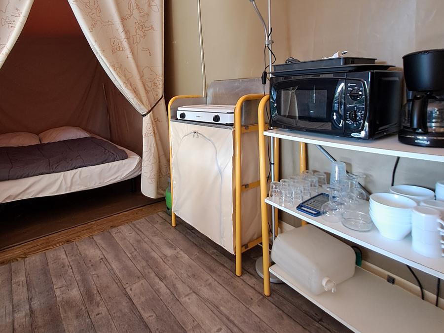 Tente en toile et en bois 5 personnes - Tente Lodge Standard - 2 Chambres 1