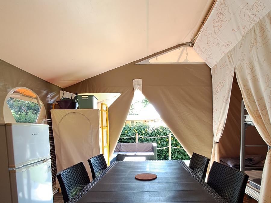 Tente en toile et en bois 5 personnes - Tente Lodge Standard - 2 Chambres 2