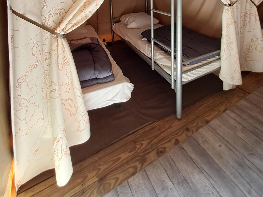 Tente en toile et en bois 5 personnes - Tente Lodge Standard - 2 Chambres 6