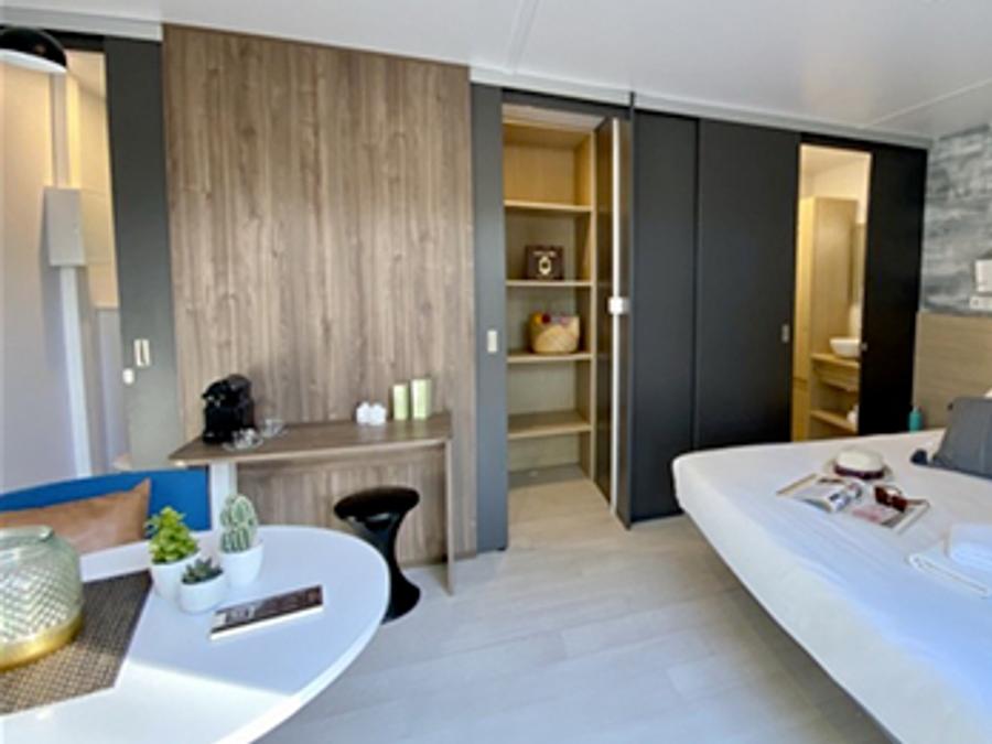Mobilhome 2 personnes - Sunêlia Luxe Taos 1 chambre 27m² - TV - Terrasse couverte - Linge fourni 2
