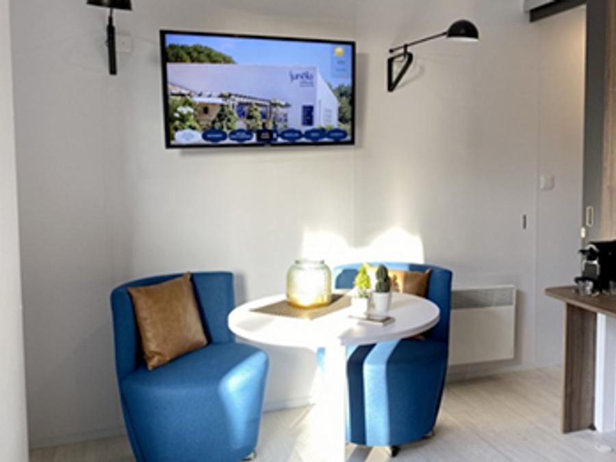 Mobilhome 2 personnes - Sunêlia Luxe Taos 1 chambre 27m² - TV - Terrasse couverte - Linge fourni 4