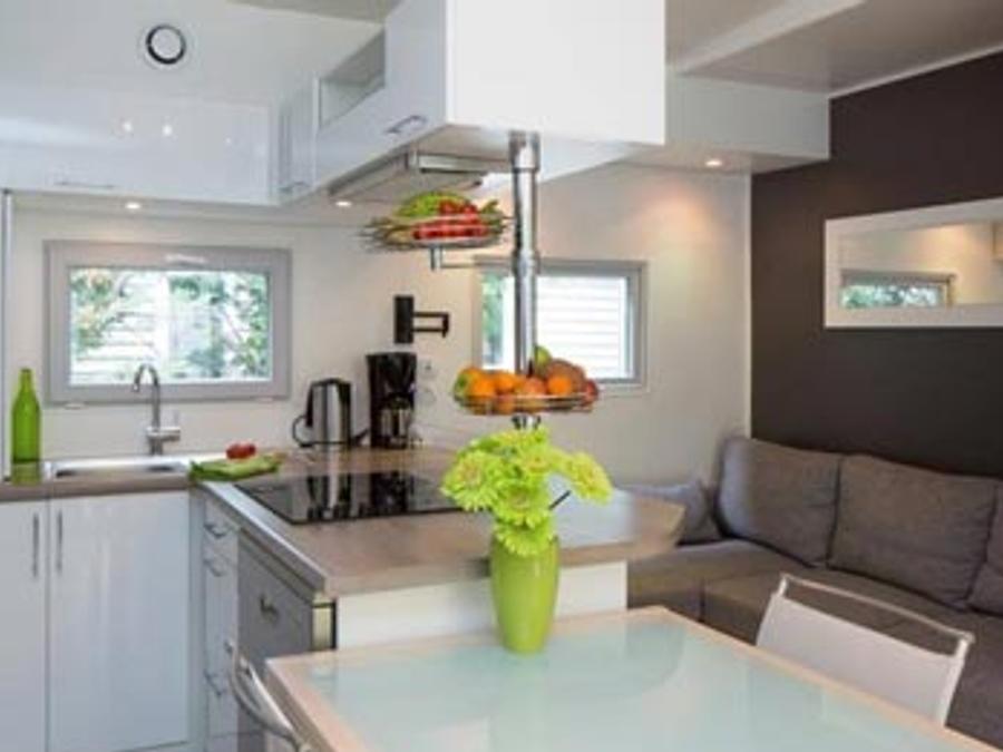 Mobilhome 5 personnes - Sunêlia Luxe Taos 2 chambres / 2 salles de bain 35m² - TV - LV - Linge fourni 3
