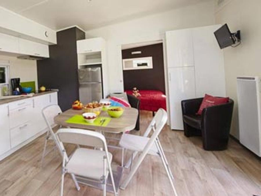 Mobilhome 5 personnes - Sunêlia Luxe Taos 2 chambres / 2 salles de bain 35m² - TV - LV - Linge fourni 2