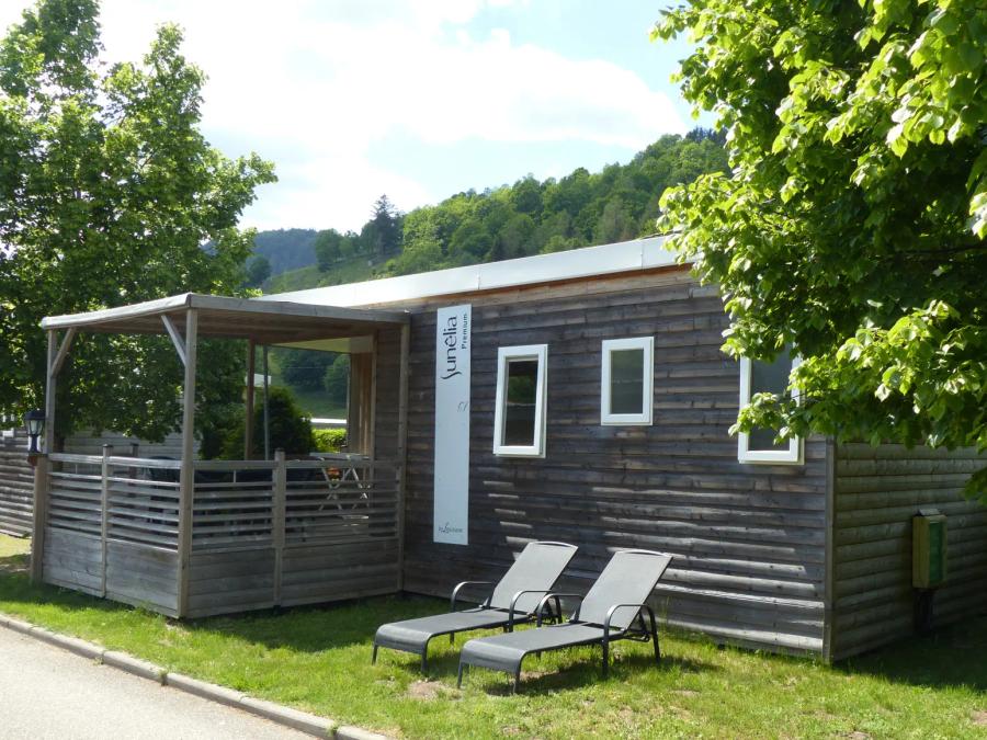 Mobilhome 5 personnes - Sunêlia Prestige Déclik 2 chambres 35m² - TV - Terrasse semi- couverte 1