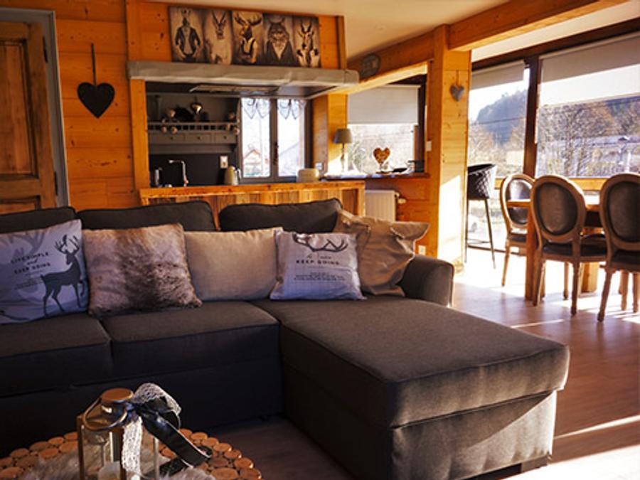 Chalet 6 personnes - Chalet de Charlène 3 chambres 120m² - TV - LV - Sauna Privatif - Terrasse couverte - Linge fourni 2