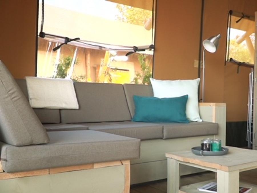 Tente en toile et en bois 6 personnes - ESTRELLA PARADIS Extra Lodge Nomad grand confort comme à la maison 35m2 - 6 personnes 1