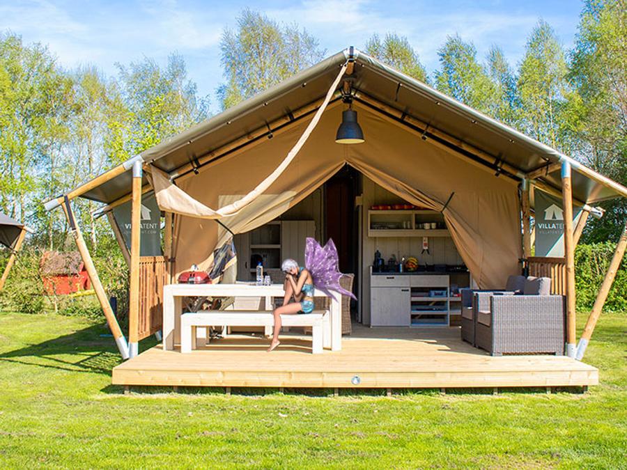 Tente en toile et en bois 6 personnes - ESTRELLA PARADIS Extra Lodge Nomad grand confort comme à la maison 35m2 - 6 personnes 8